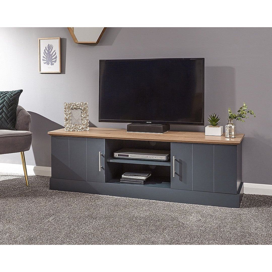 Kent Large Slate Blue TV Unit