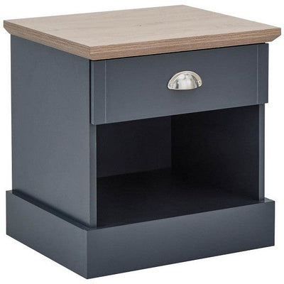 Slate Blue 1 Drawer Bedside