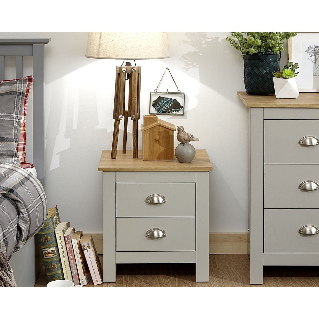 Lancaster Grey bedside