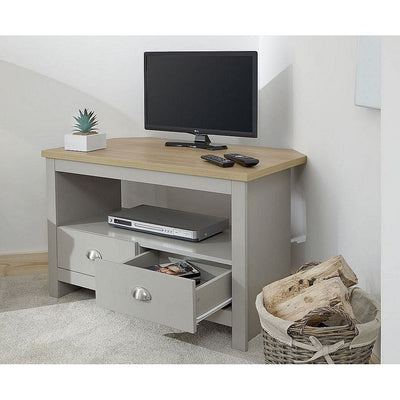 LANCASTER CORNER TV UNIT GREY