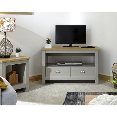 LANCASTER CORNER TV UNIT GREY