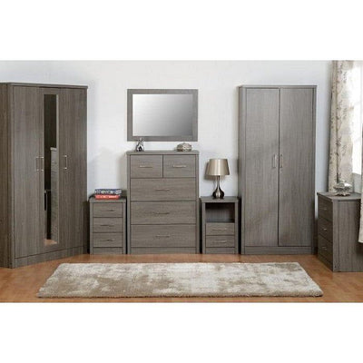 Lisbon Grey 3 Drawer Bedside