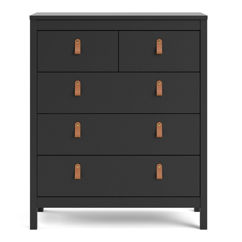 Black 3+2 Drawer Chest