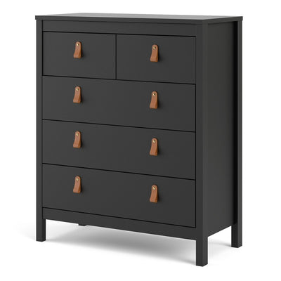 Black 3+2 Drawer Chest