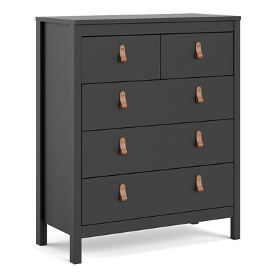 Black 3+2 Drawer Chest