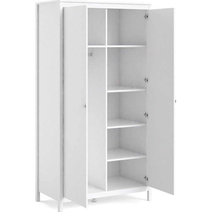 Madrid White 2 Door Wardrobe