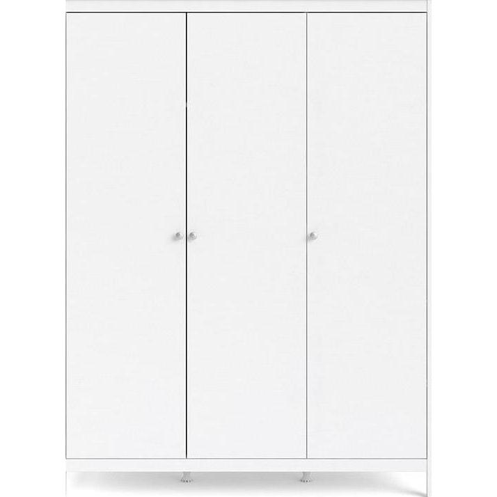 Madrid White 3 Door Wardrobe