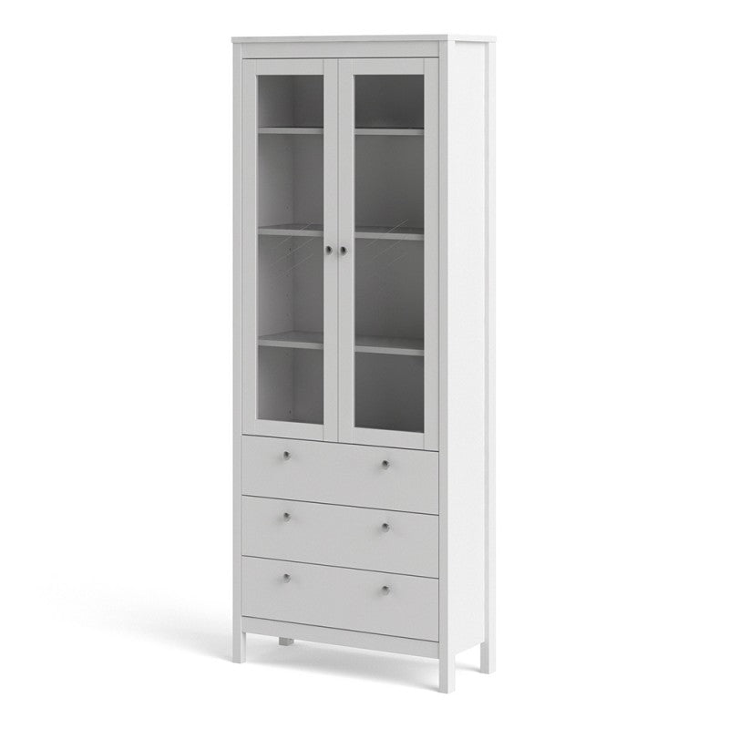 Madrid White Display Cabinet