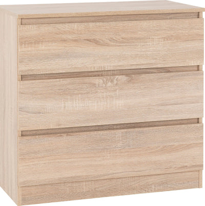 Malvern Sonoam Oak 3 Drawer Chest