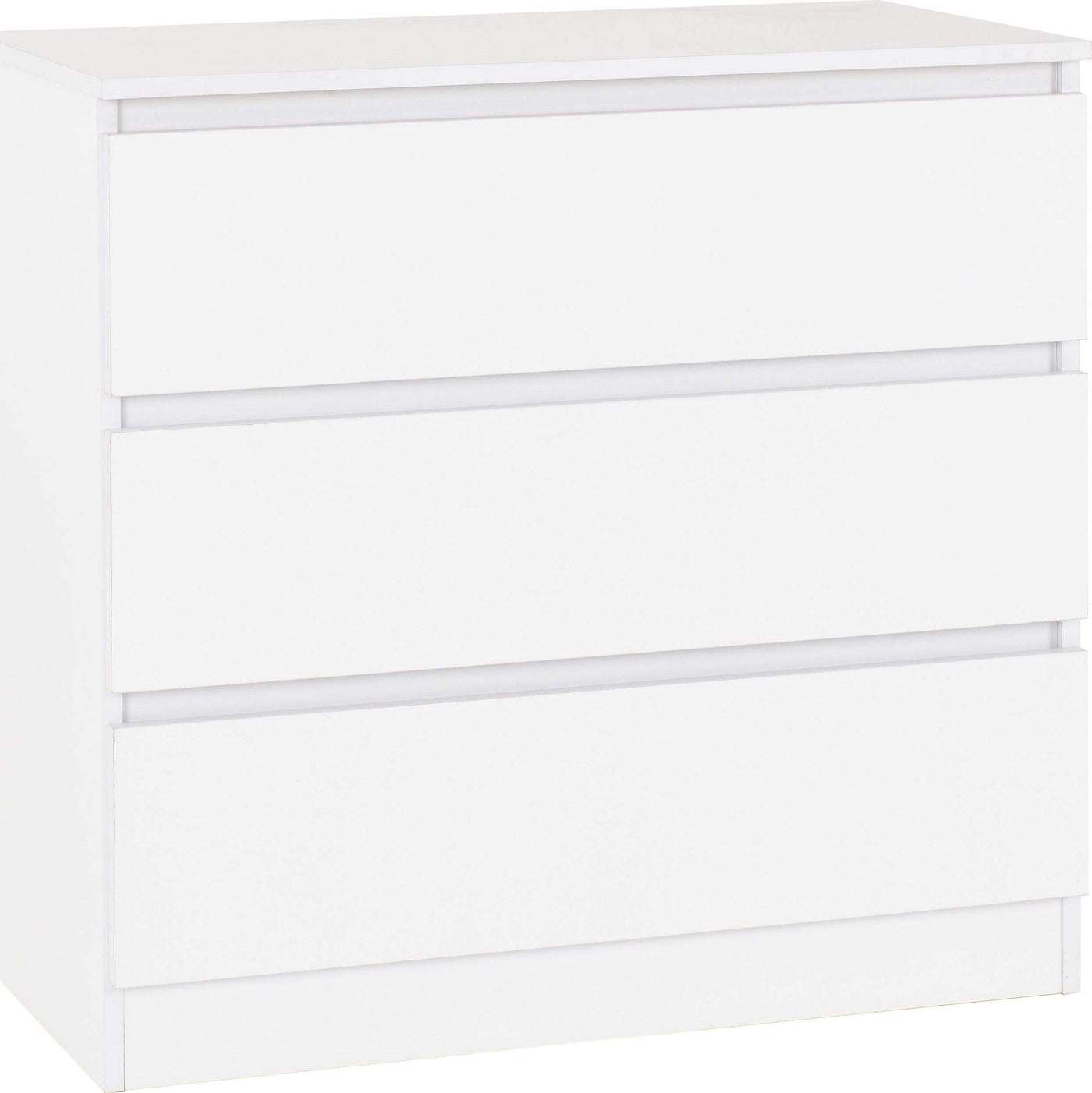 Malvern White 3 Drawer Chest