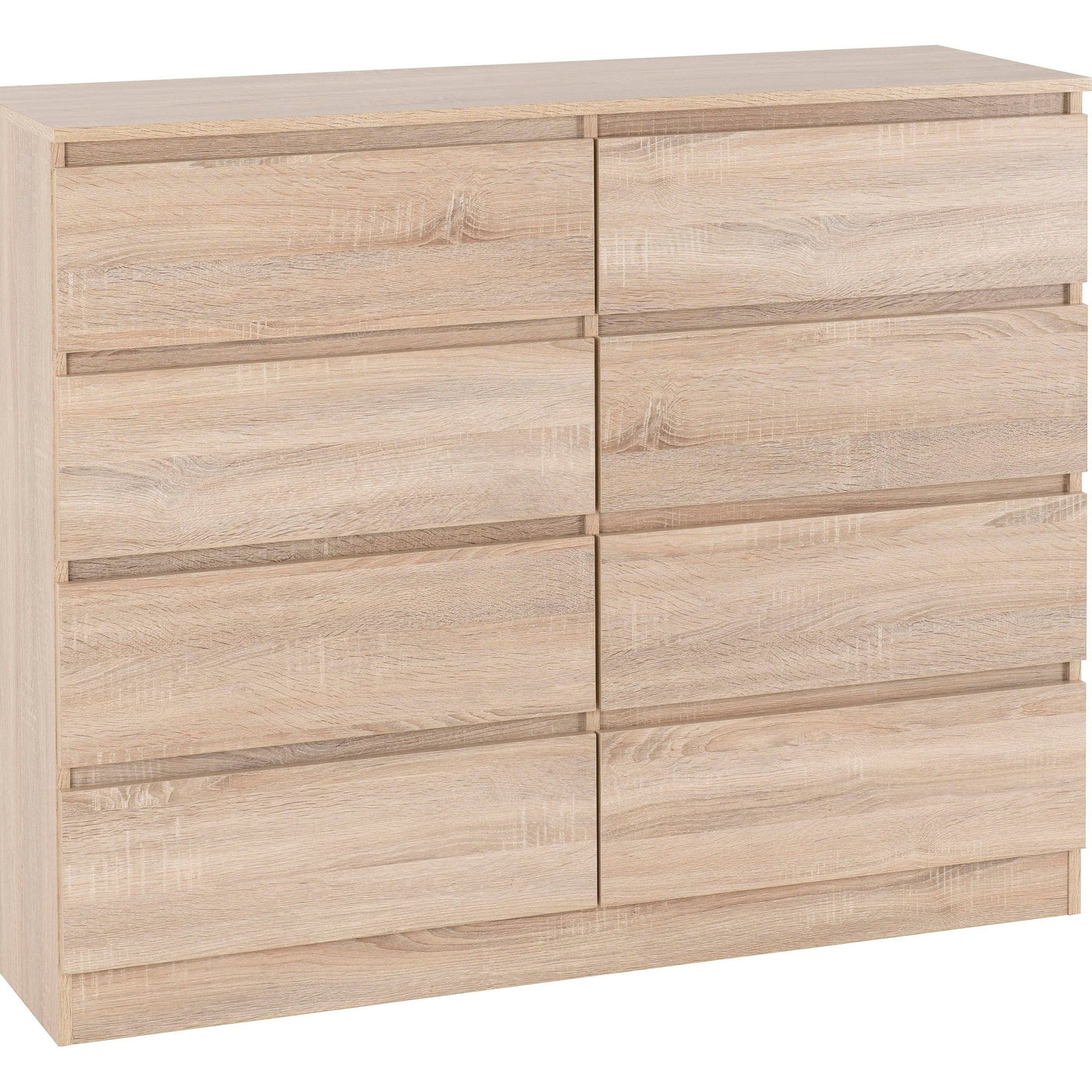 Malvern Oak 8 Drawer Chest