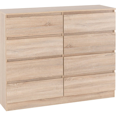 Malvern Oak 8 Drawer Chest