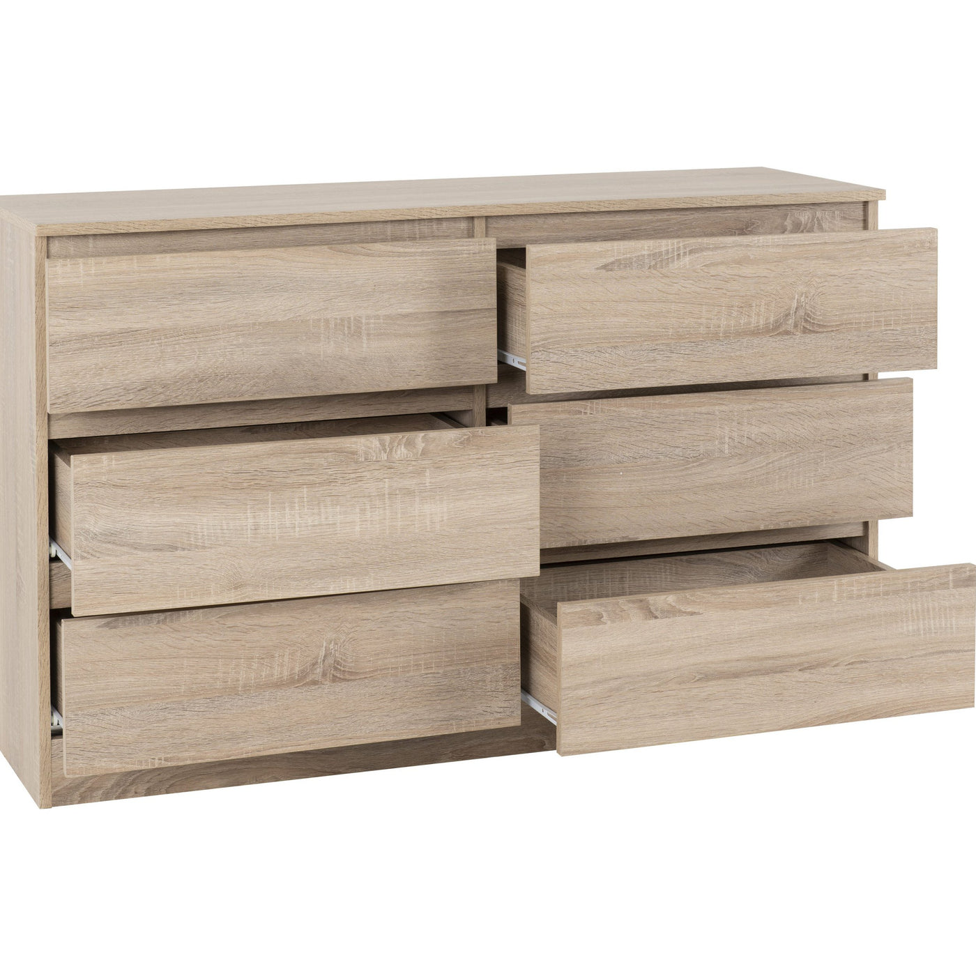 Malvern Oak 6 Drawer Chest