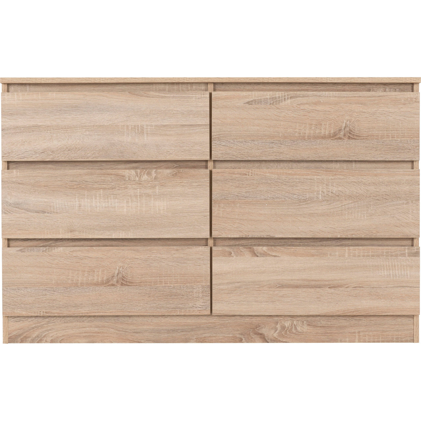 Malvern Oak 6 Drawer Chest