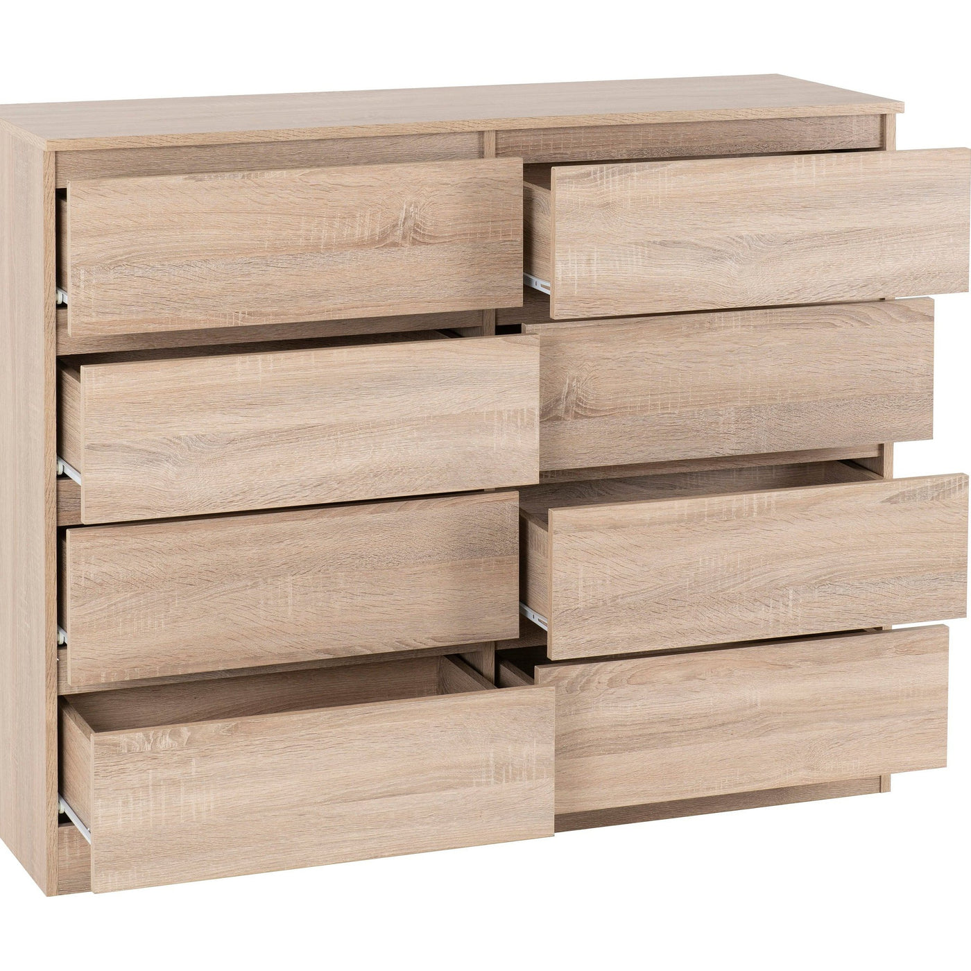 Malvern Oak 8 Drawer Chest