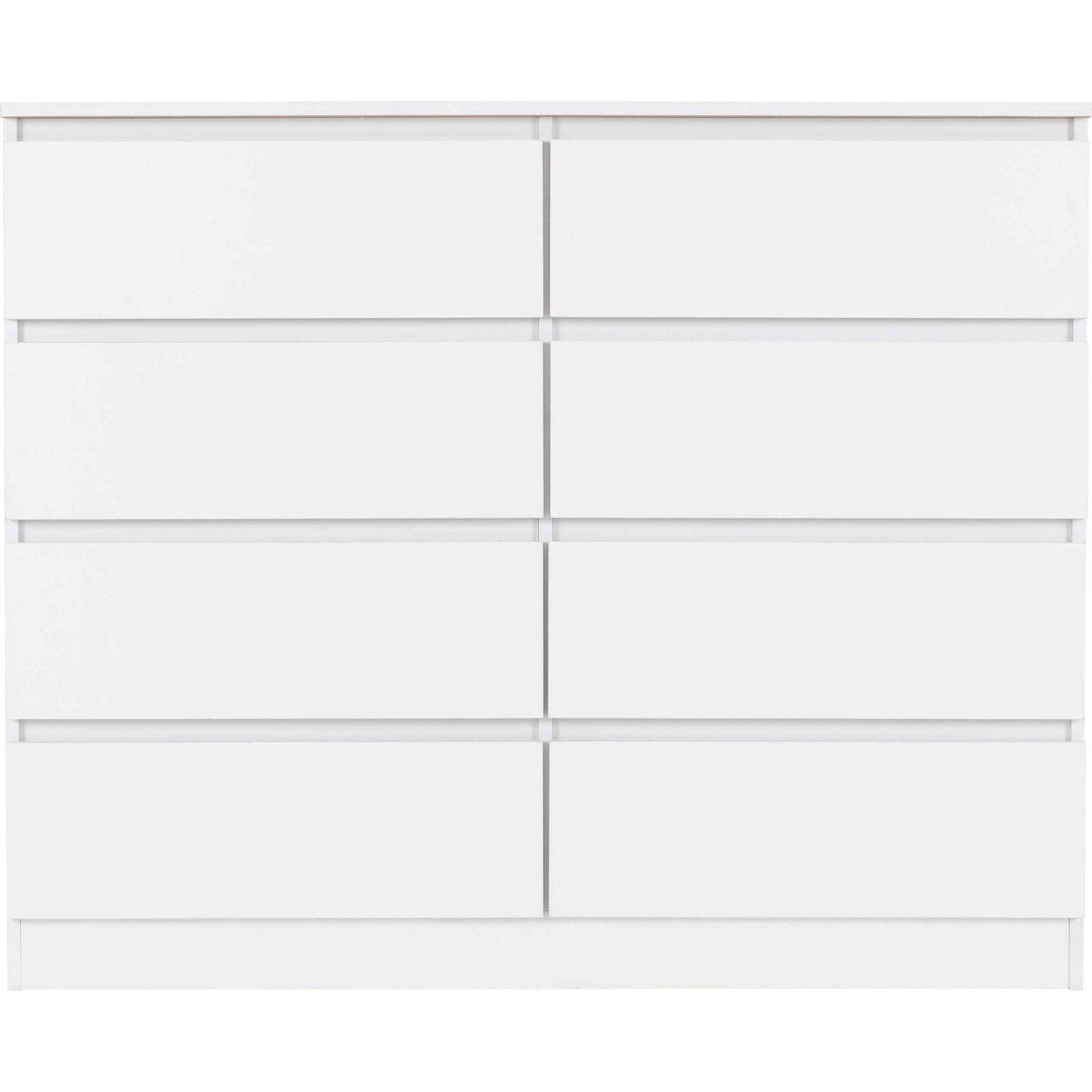 Malvern White 8 Drawer Chest