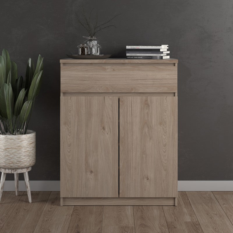 Naia White Oak Compact Sideboard