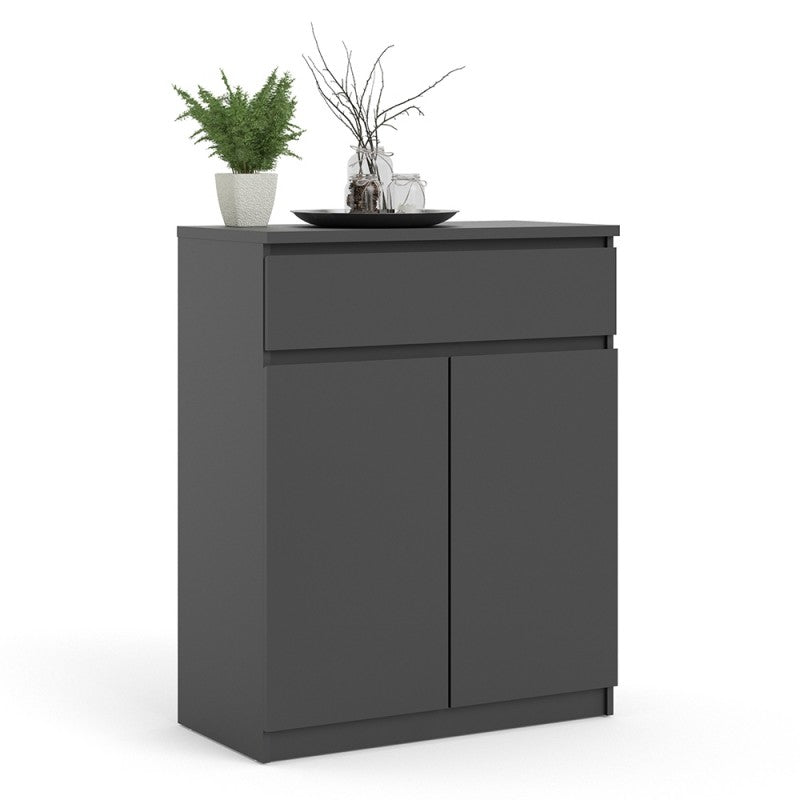 Naia Matt Black Compact Sideboard