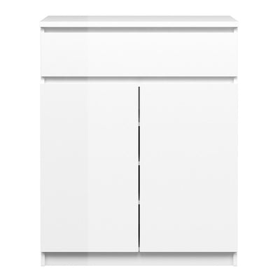 Naia White High Gloss Compact Sideboard