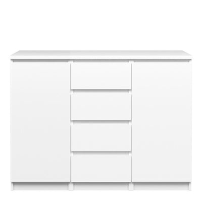 Naia White High Gloss Large Sideboard