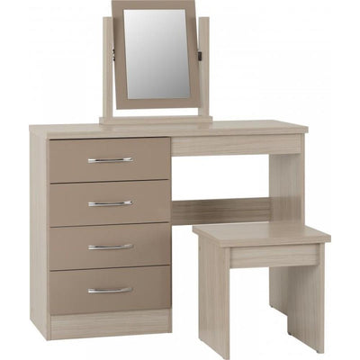 Nevada Oyster Gloss Dressing Table Set