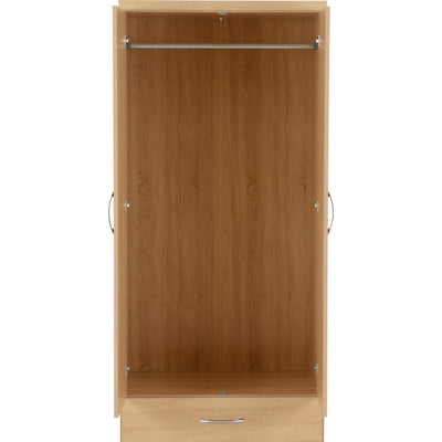 Nevada Sonoma Oak 2 Door Wardrobe