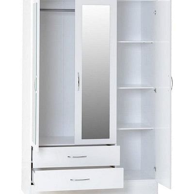 Nevada Plus White Gloss 4 Piece Bedroom Set