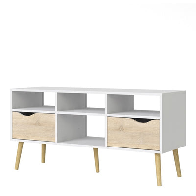 Oslo White and Oak TV Unit