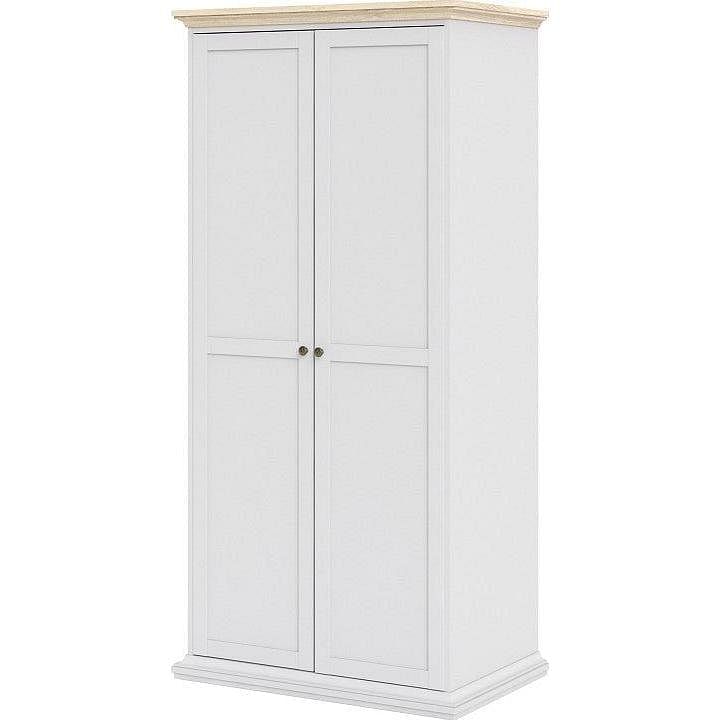 Paris White 2 Door Wardrobe