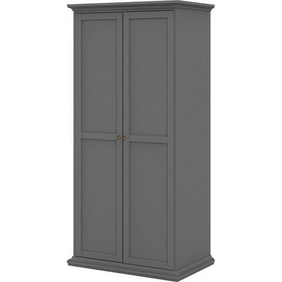 Paris Grey 2 Door Wardrobe