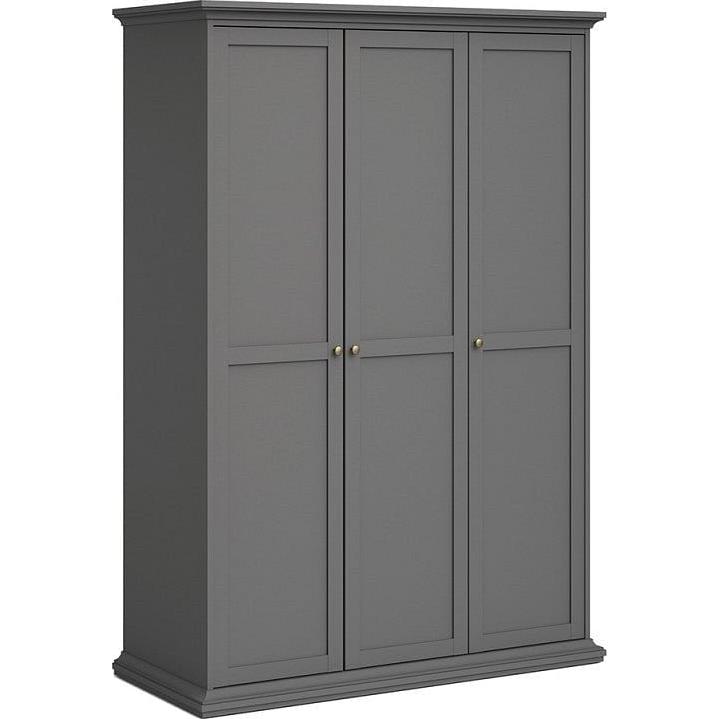 Paris Grey 3 Door Wardrobe