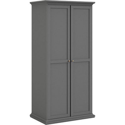 Paris Grey 2 Door Wardrobe