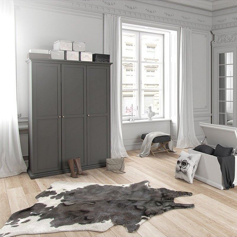 Paris Grey 3 Door Wardrobe