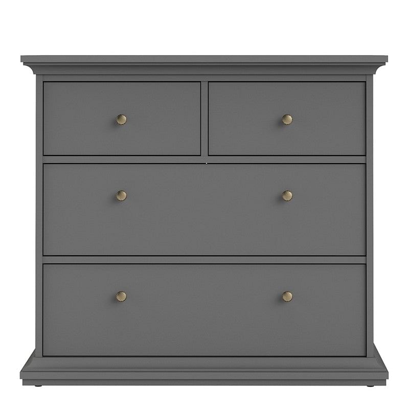 Paris Grey 4 Drawer Chest