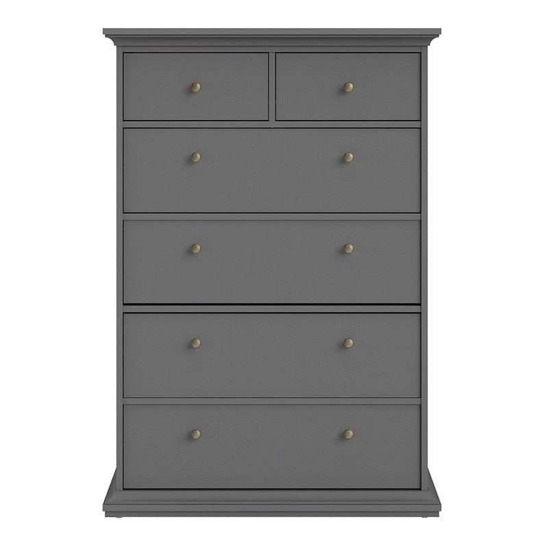 Paris Grey 6 Drawer Chest