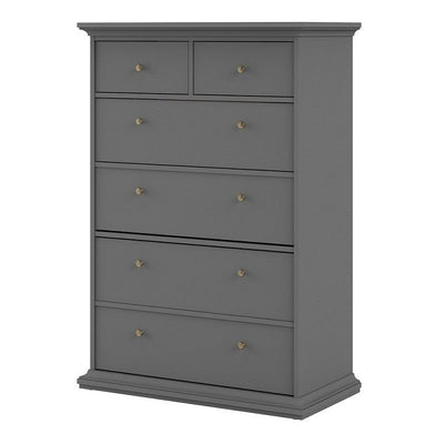 Paris Grey 6 Drawer Chest