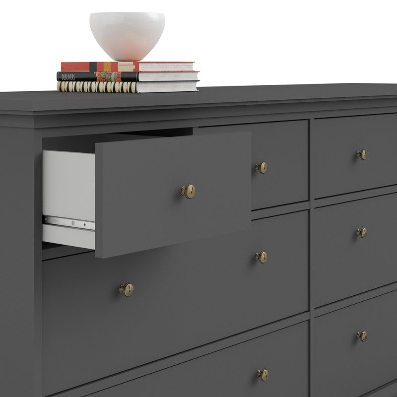 Paris Grey 8 Drawer Chest