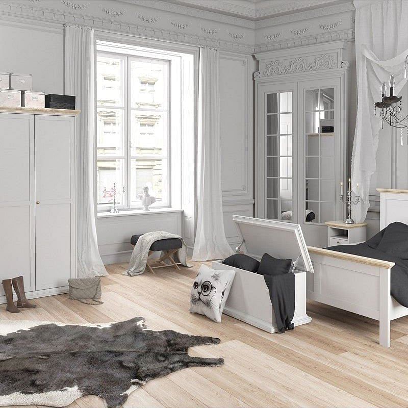 Paris White 2 Door Wardrobe