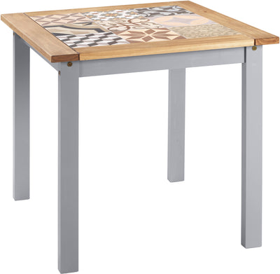 Salvador Grey Small Tile Top Dining Table Set