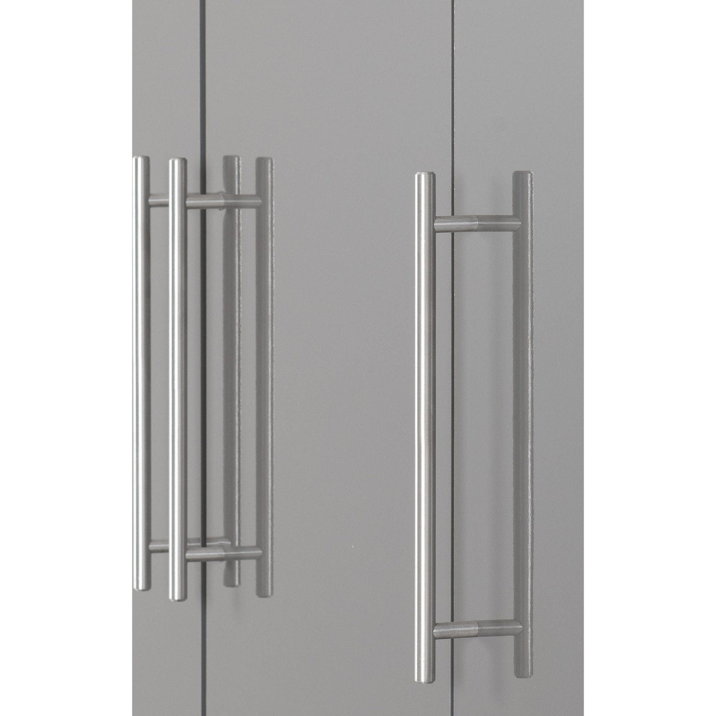 Seville Grey Gloss and Oak 4 Door Wardrobe