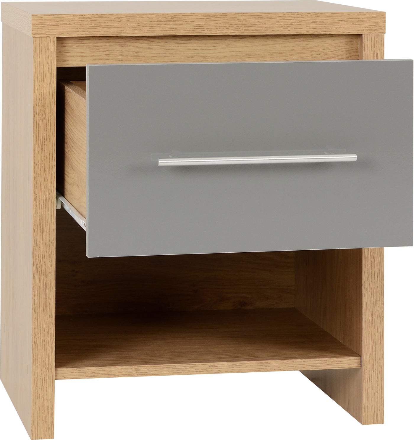 Seville 1 Drawer Gloss Grey Bedside