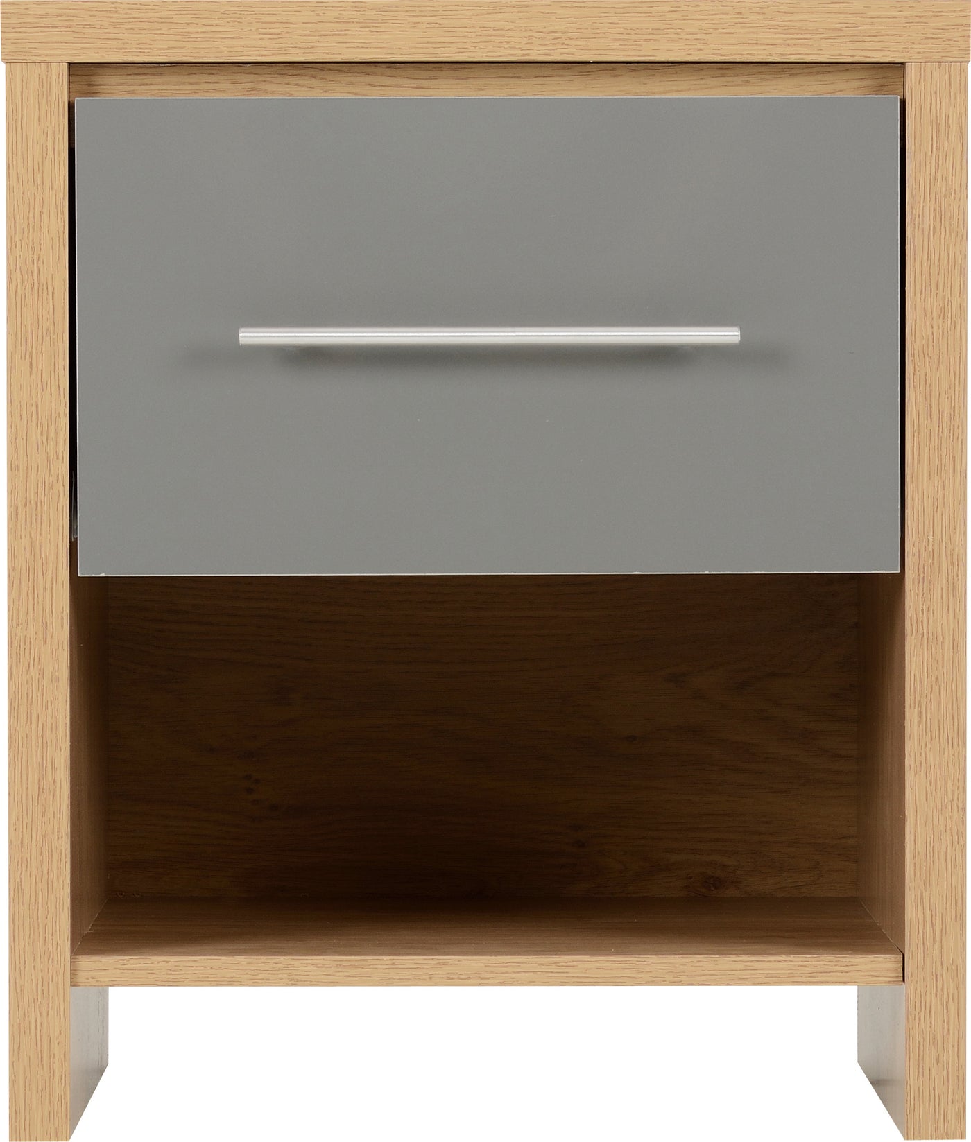 Seville 1 Drawer Gloss Grey Bedside