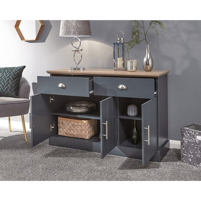 Slate Blue 3 Door Sideboard