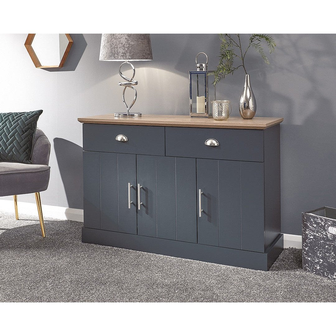 Slate Blue 3 Door Sideboard