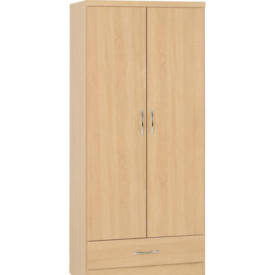 Nevada Sonoma Oak 2 Door Wardrobe