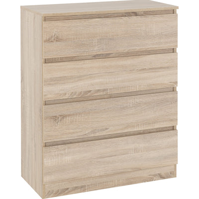 Malvern Sonoma Oak 4 Drawer Chest