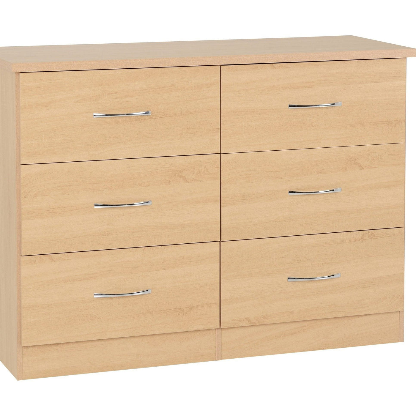 Nevada Sonoma Oak 6 Drawer Chest