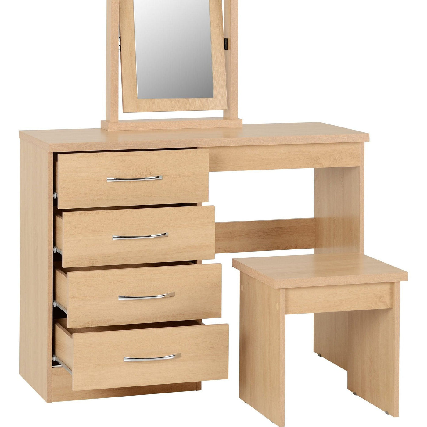 Nevada Sonoma Oak Dressing Table Set