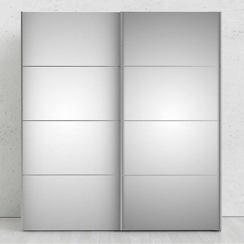 Verona Mirrored 180cm Sliding Door Wardrobe