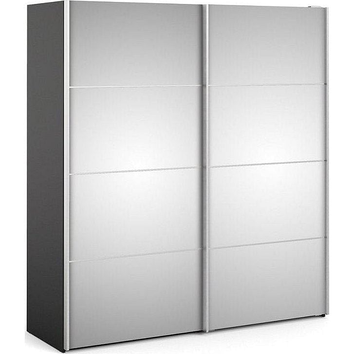 Verona Mirrored 180cm Sliding Door Wardrobe